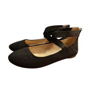 Dream Pairs Sole Stretchy Elastic Closed Toe Flats With Ankle Strap Size 8.5